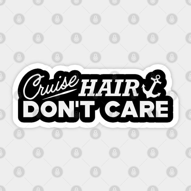 Cruise Hair Don't Care Sticker by KC Happy Shop